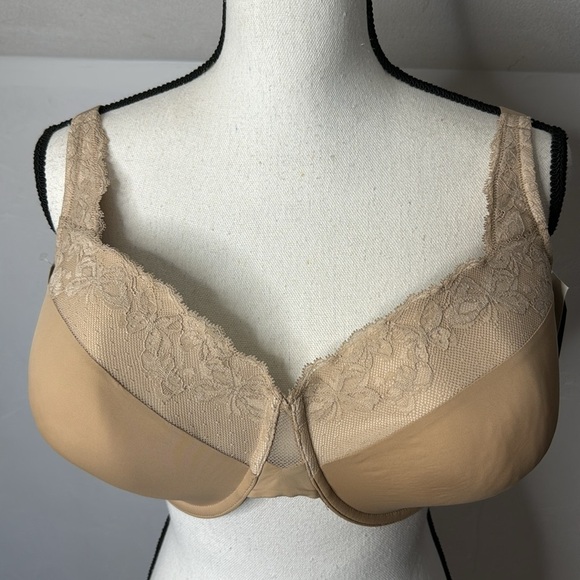 Olga NWT Tan Lace Bra Size 44C - Picture 2 of 10